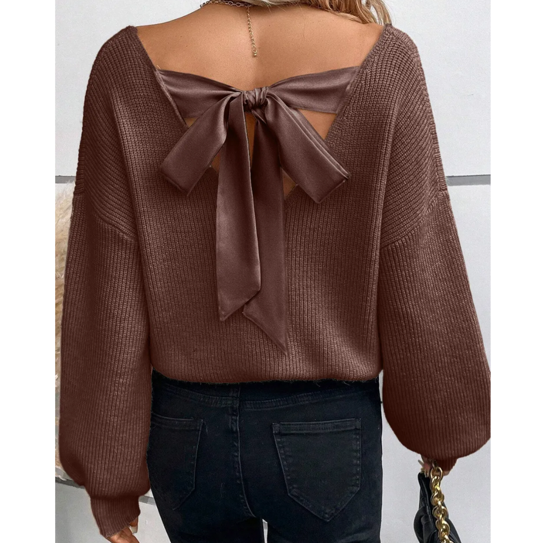 The Bow Back Charm Sweater