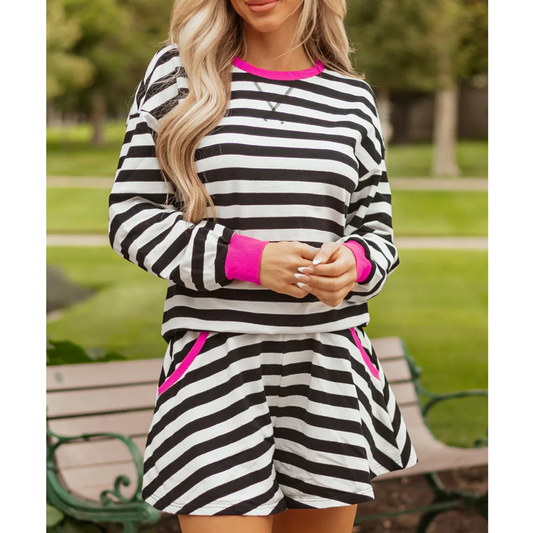Bold Horizon Striped Set