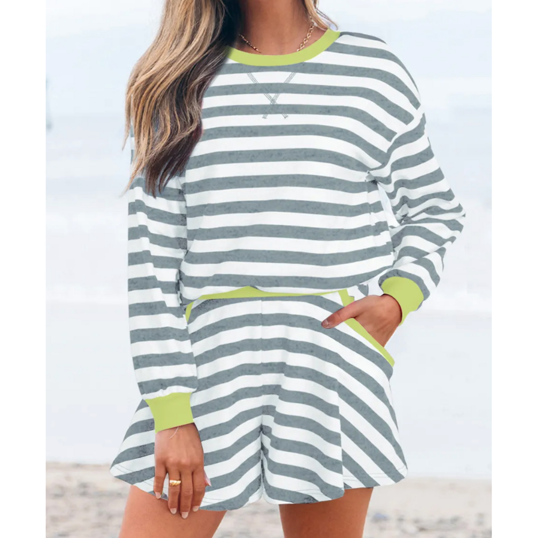 Bold Horizon Striped Set