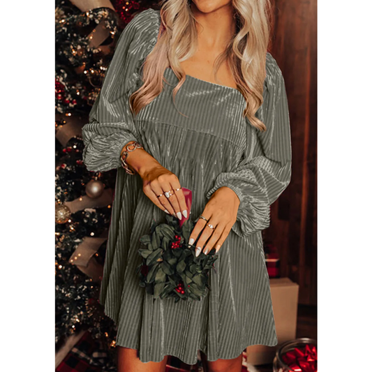 Velvet Glow Mini Dress