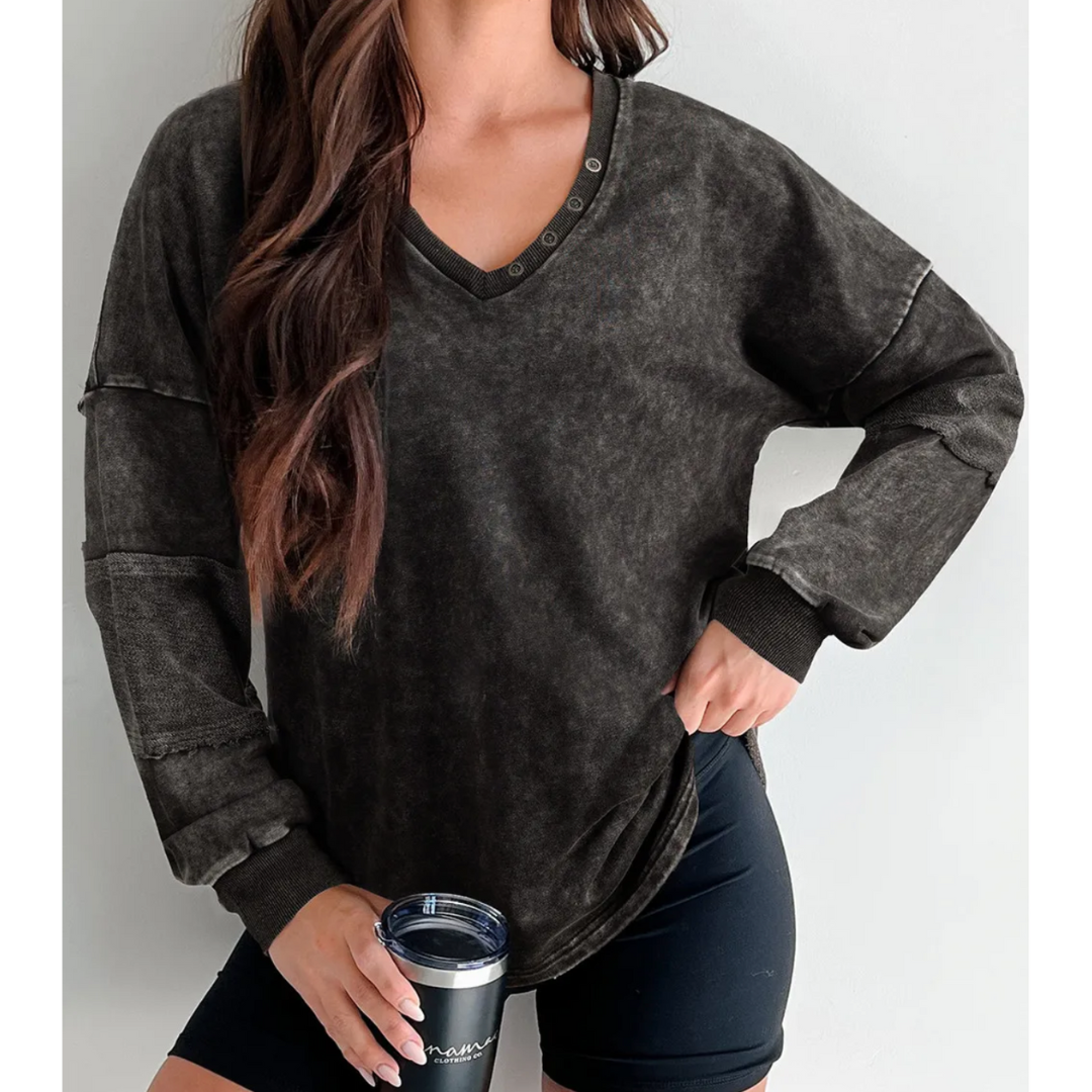 Everyday Ease V-Neck Pullover