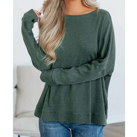 Everyday Ease Waffle Knit Top