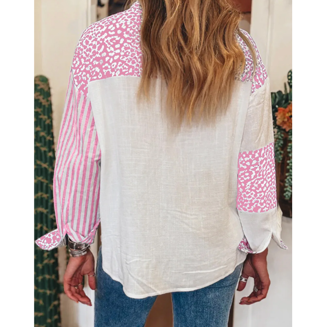 Bubblegum Boulevard Button-Up