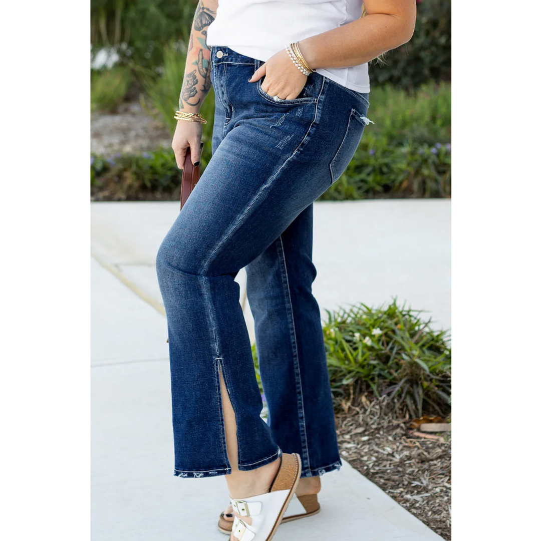 Side Street Slit Hem Jeans