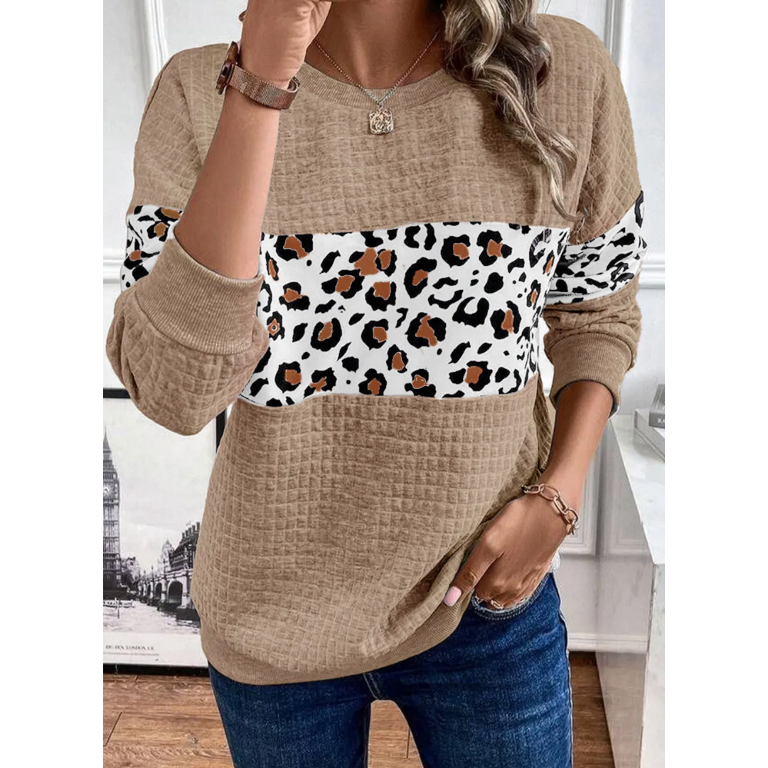 Wild Harmony Waffle Knit Top