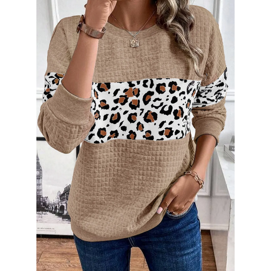 Wild Harmony Waffle Knit Top