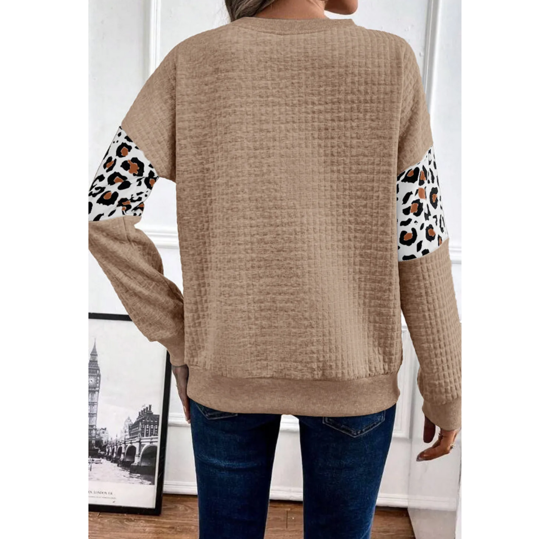 Wild Harmony Waffle Knit Top