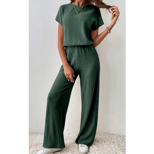 Effortless Flow Ribbed Jumpsuit