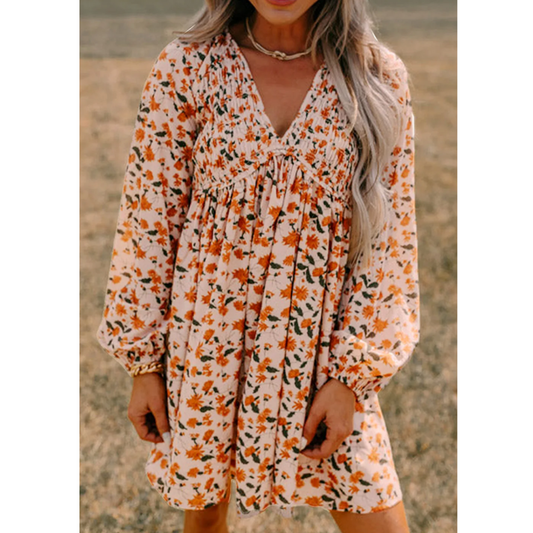 Golden Meadow Smocked Dress