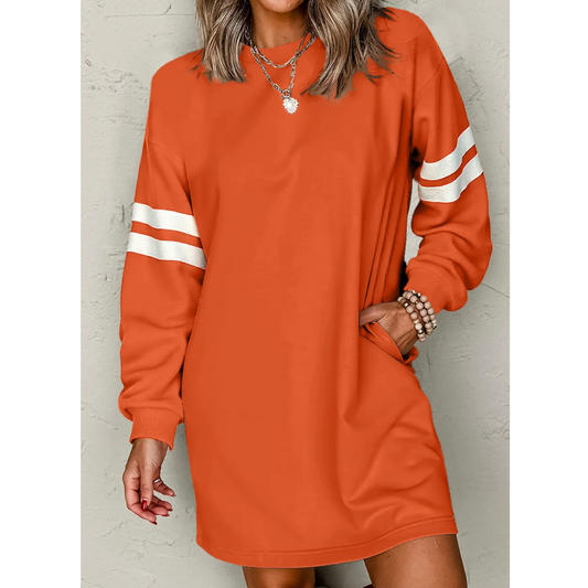 Varsity Spirit Sweatshirt Dress