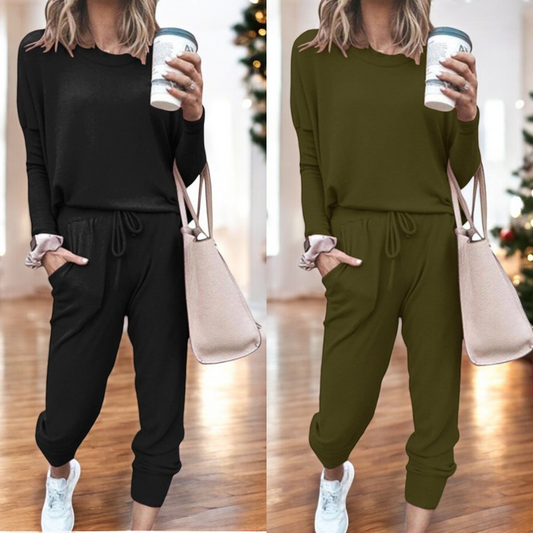 You Time, Girl!!  You Time!!  Long Sleeve Jogger Set (XL-5X)