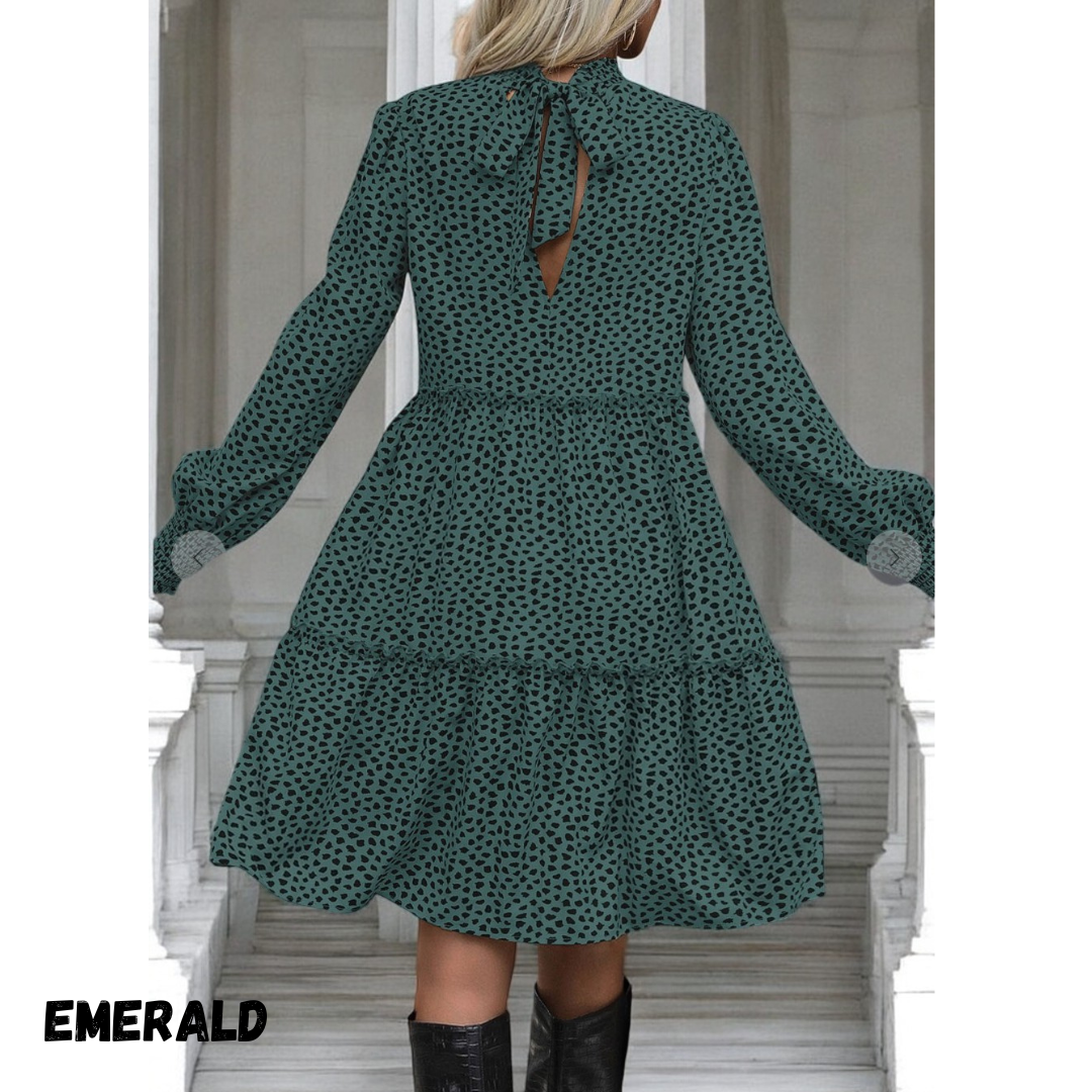 With Wild Confidence, Long Sleeve Tier Ruffle Dress