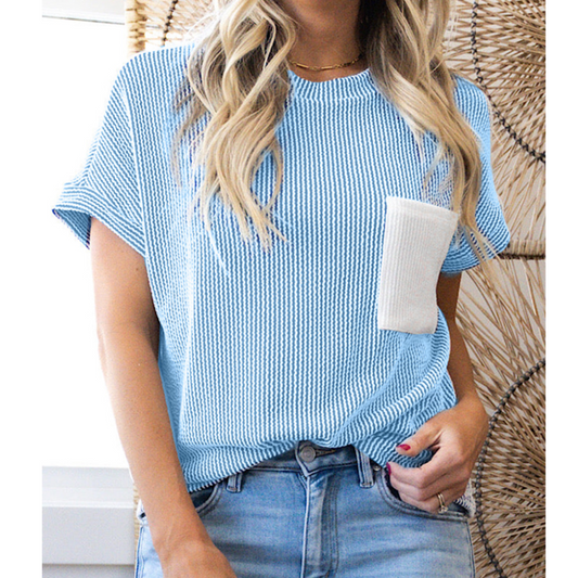 You Belong, Short Sleeve Corded Top