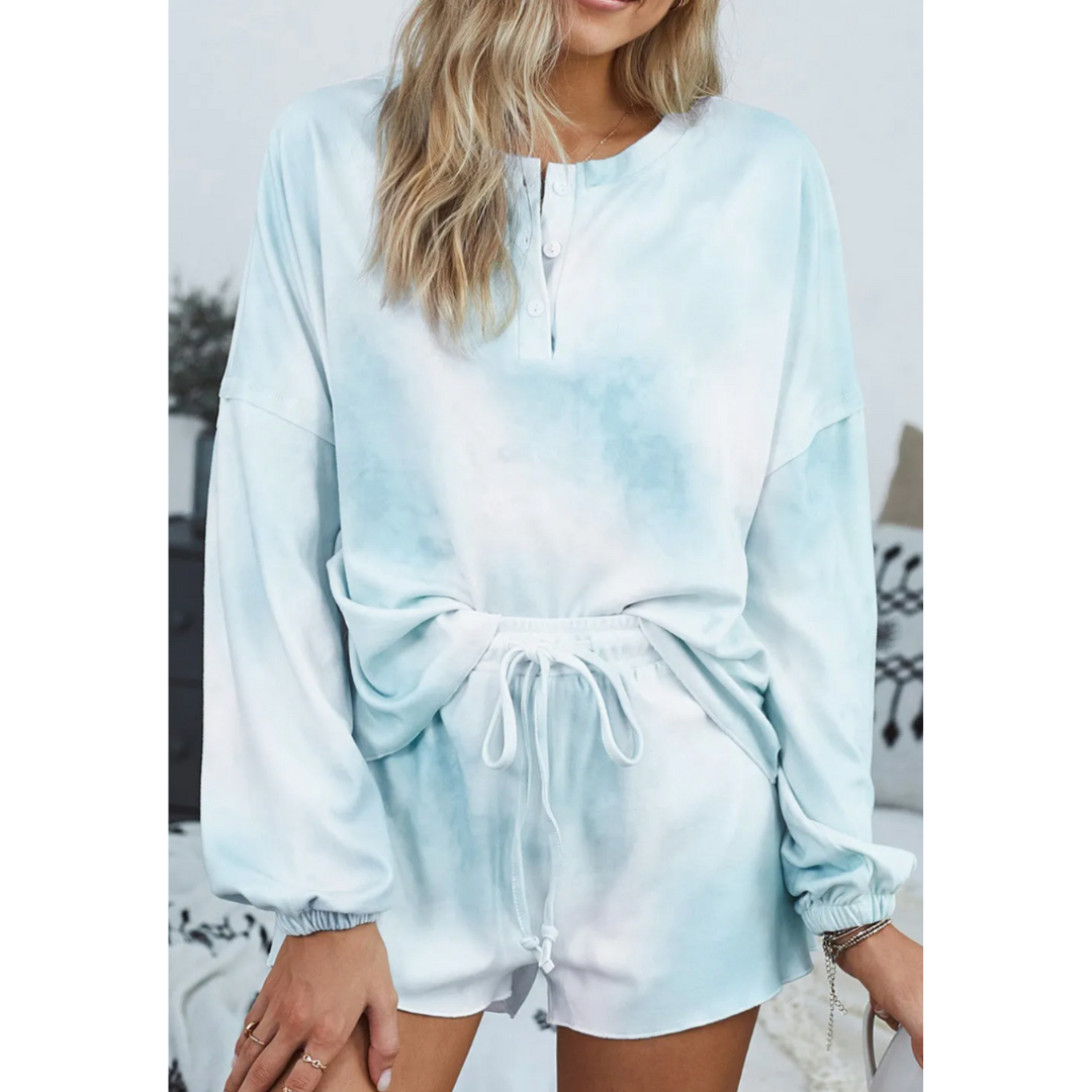 Sweet Dreams, Long Sleeve Tie Dye Pajama Set