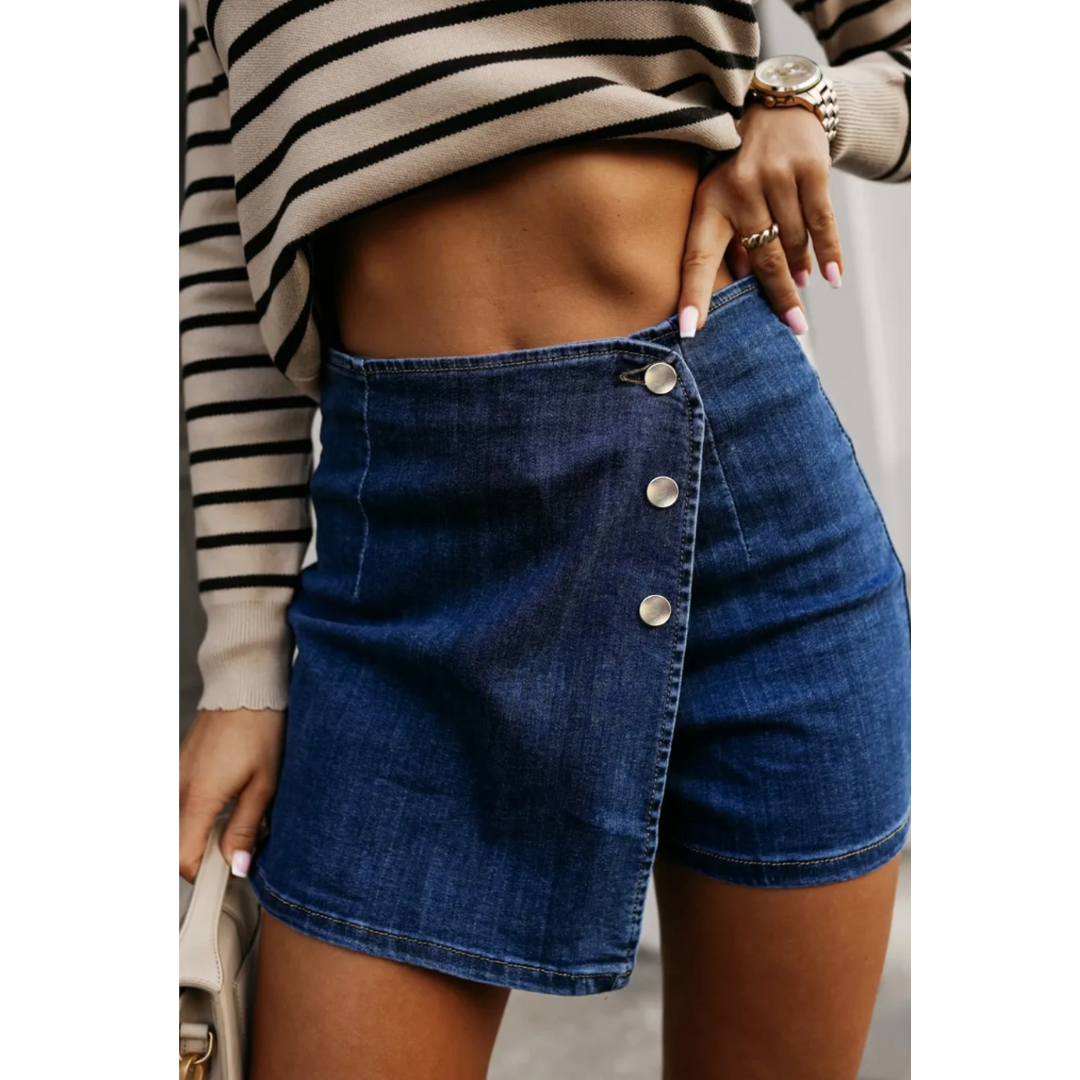 Just Skorting Along...Denim Skort