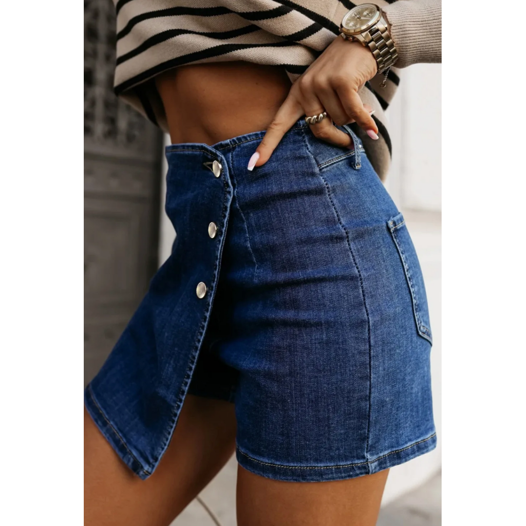 Just Skorting Along...Denim Skort