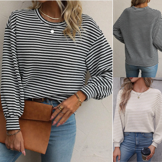 Finding Comfort' Stripe Top (Small-4X)