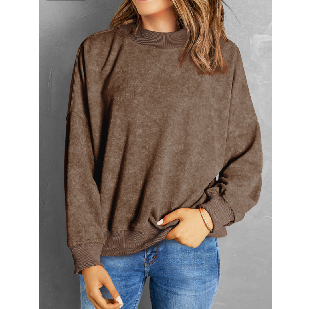 It's So Fabulous, Long Sleeve Mineral Wash Pullover