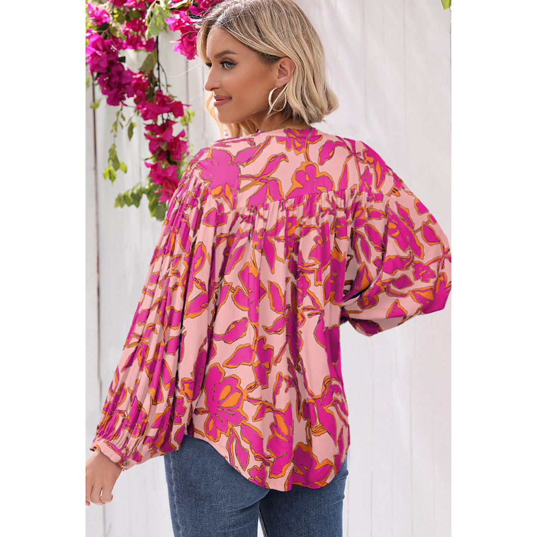 It's All True, Long Sleeve Floral Tunic