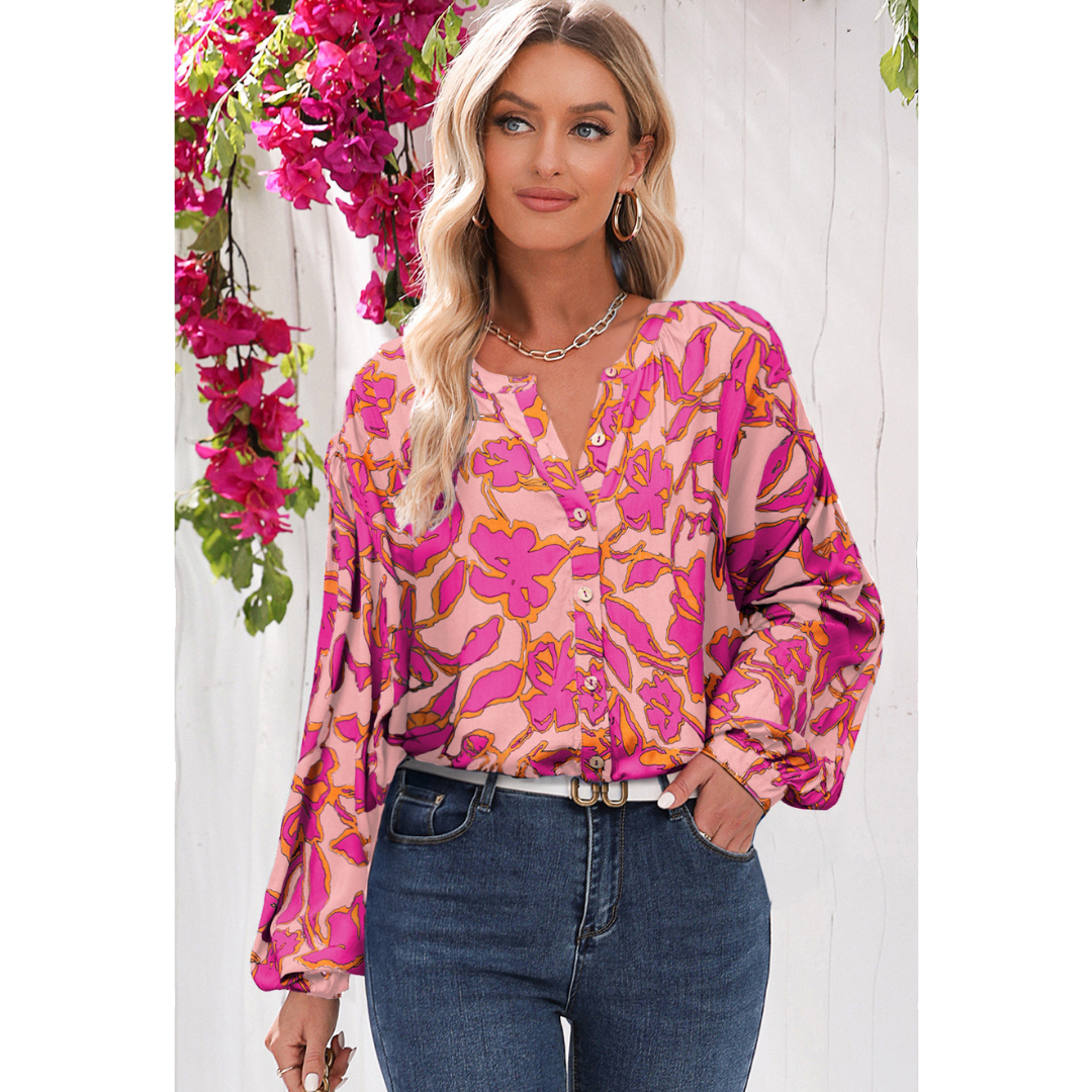 It's All True, Long Sleeve Floral Tunic