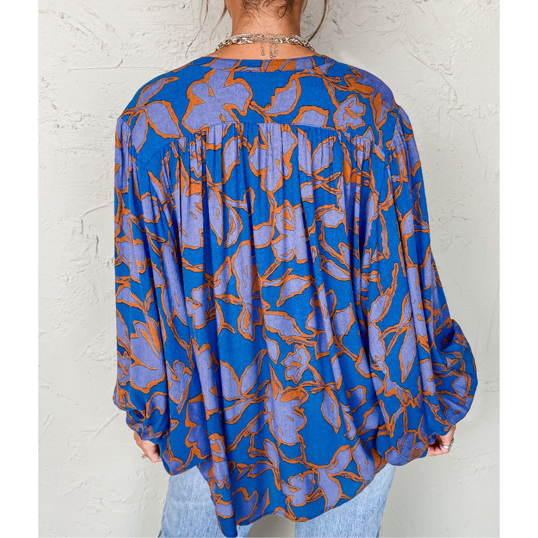 It's All True, Long Sleeve Floral Tunic