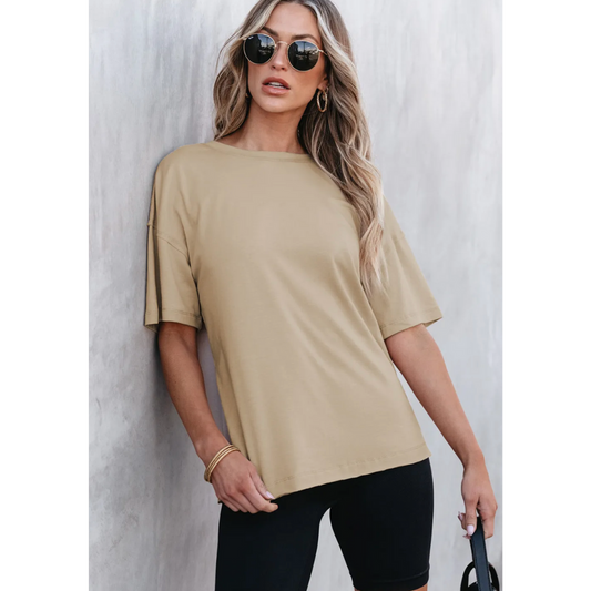 Easy Days are Here, Short Sleeve Outer-Stitching Tee