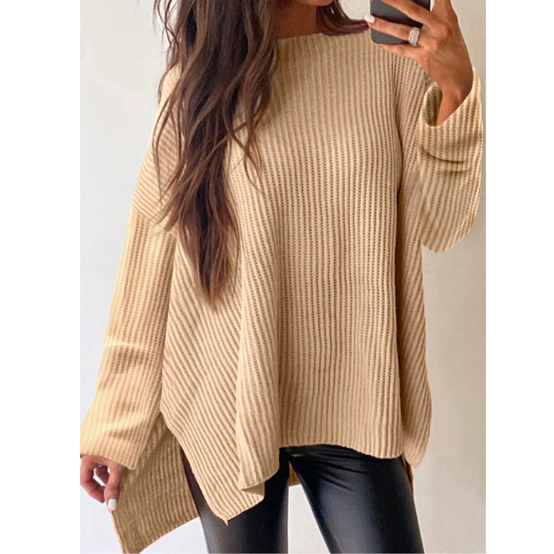 Perfection At It's Best, Long Sleeve Tunic with Side Slits