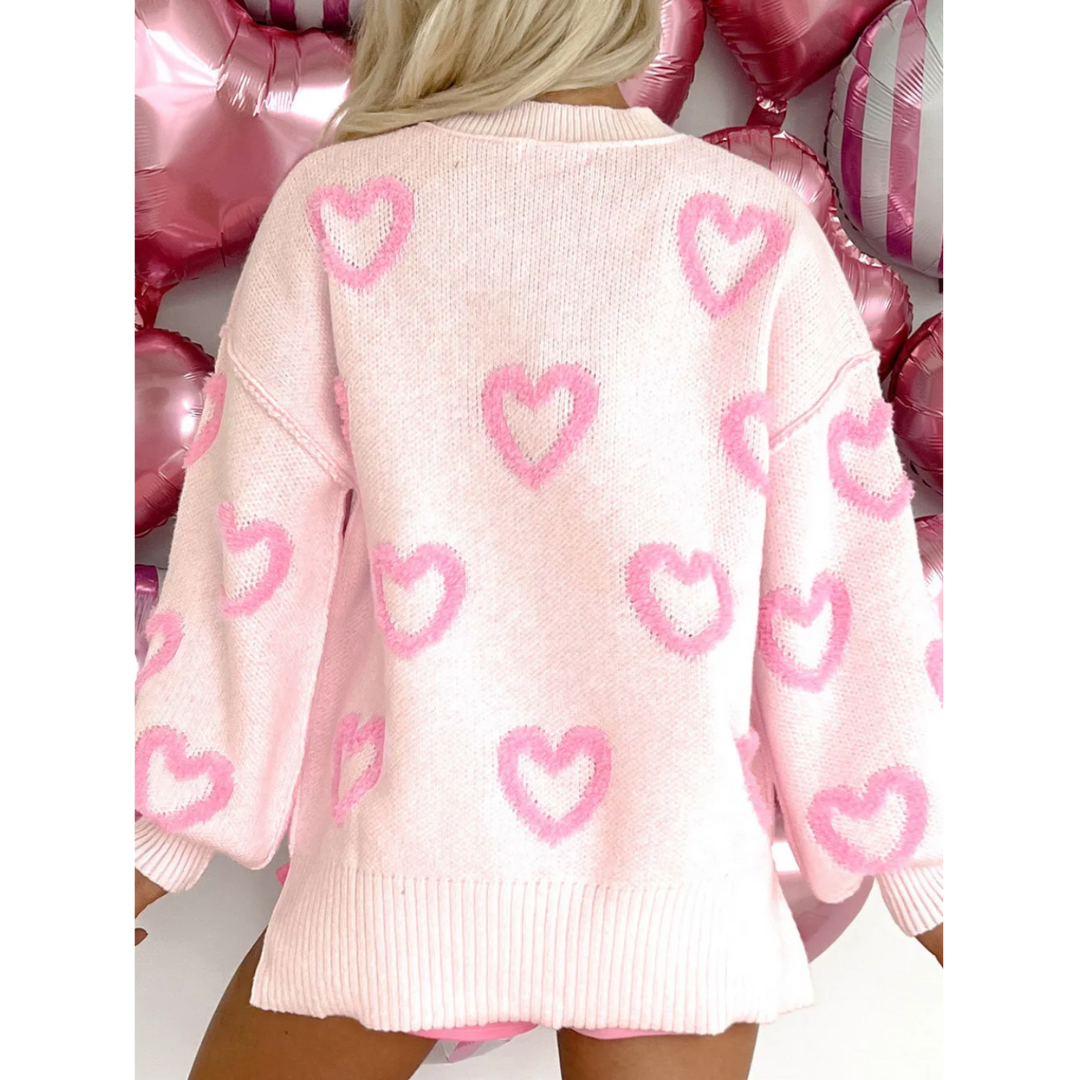 Heart Belongs To You, Long Sleeve Valentine Sweater