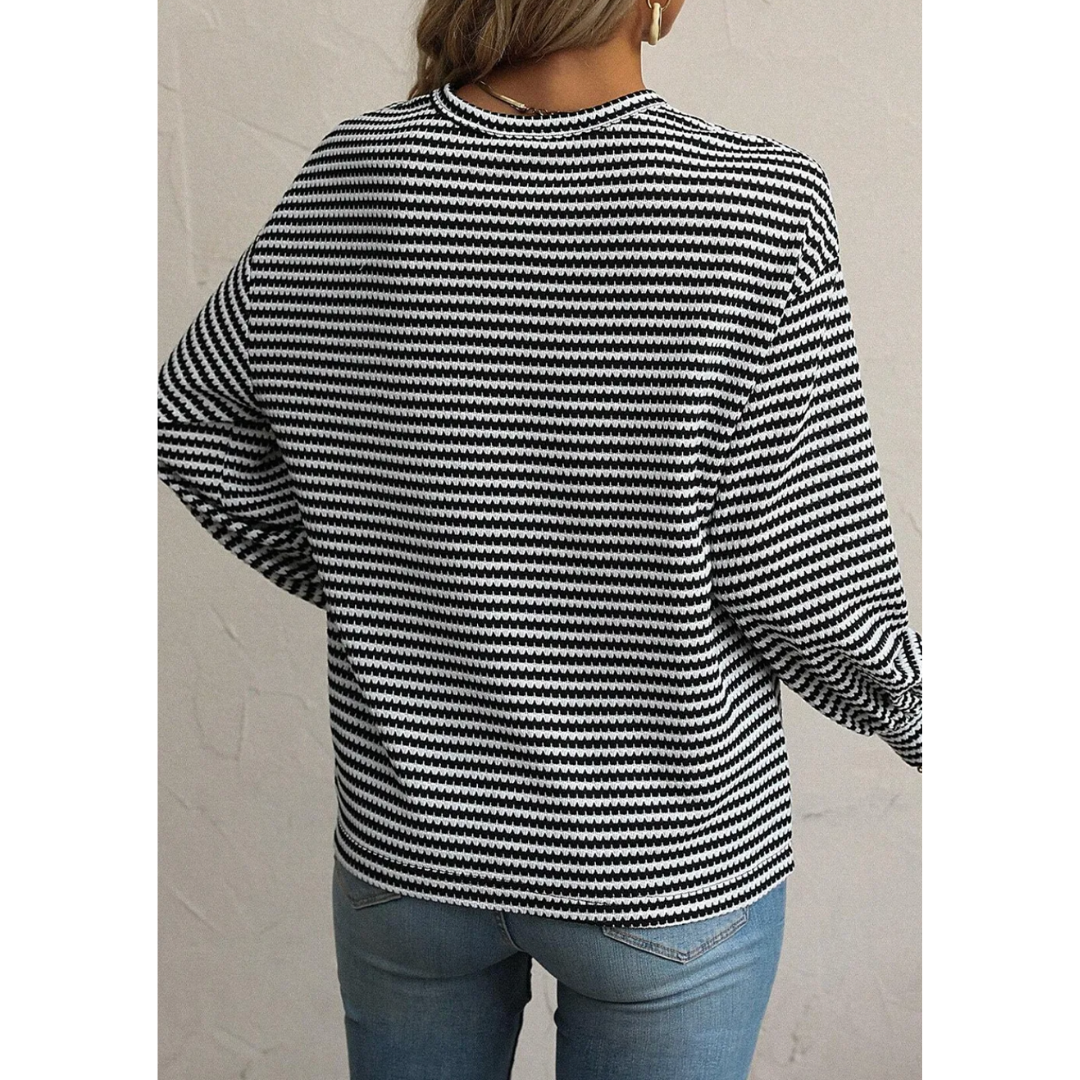 Finding Comfort, Stripe Top