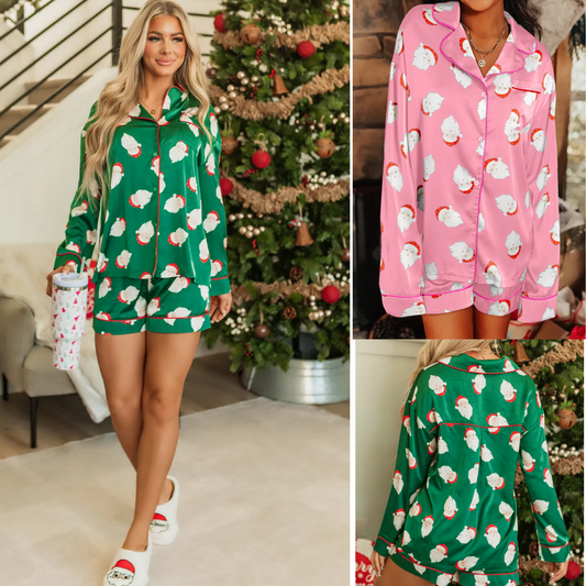 Here Comes Santa Claus, Long Sleeve Pajama Set