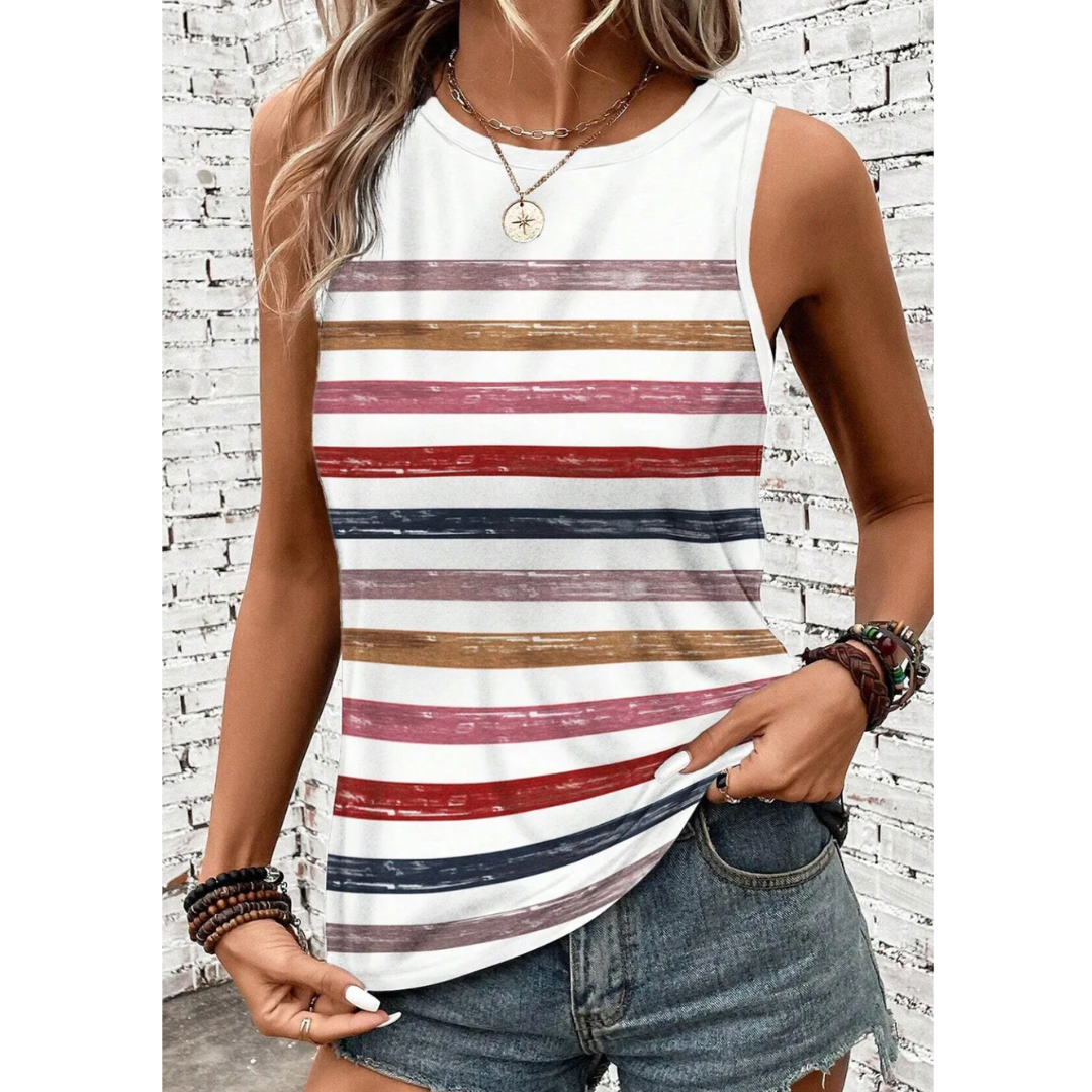 It's A Sunny Day, Stripe Tank Top