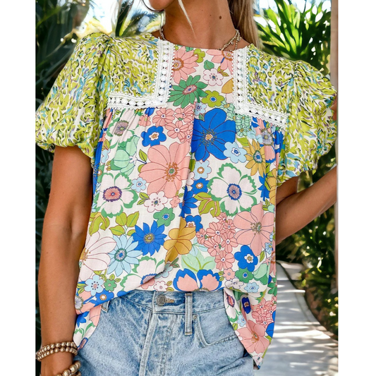 Chance Meeting, Floral Top