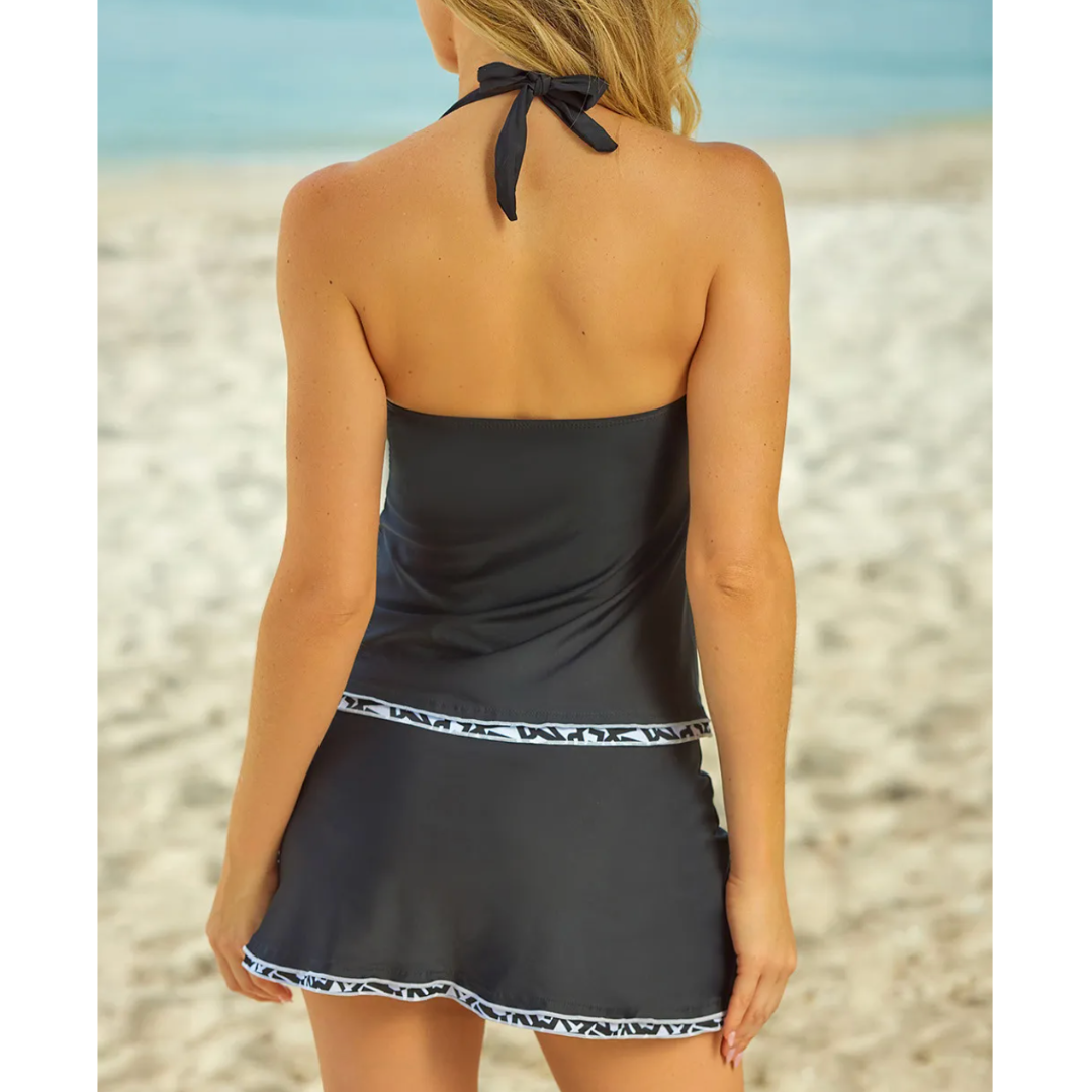 Sporting A New Look,  Skirted Tankini Set