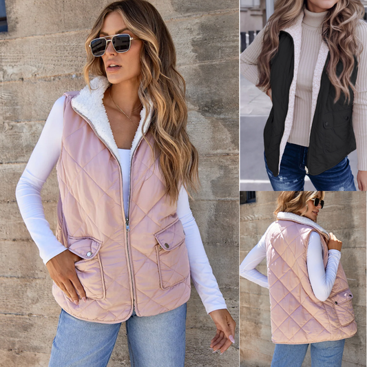 Crazy Over You, Quilted Sherpa Vest