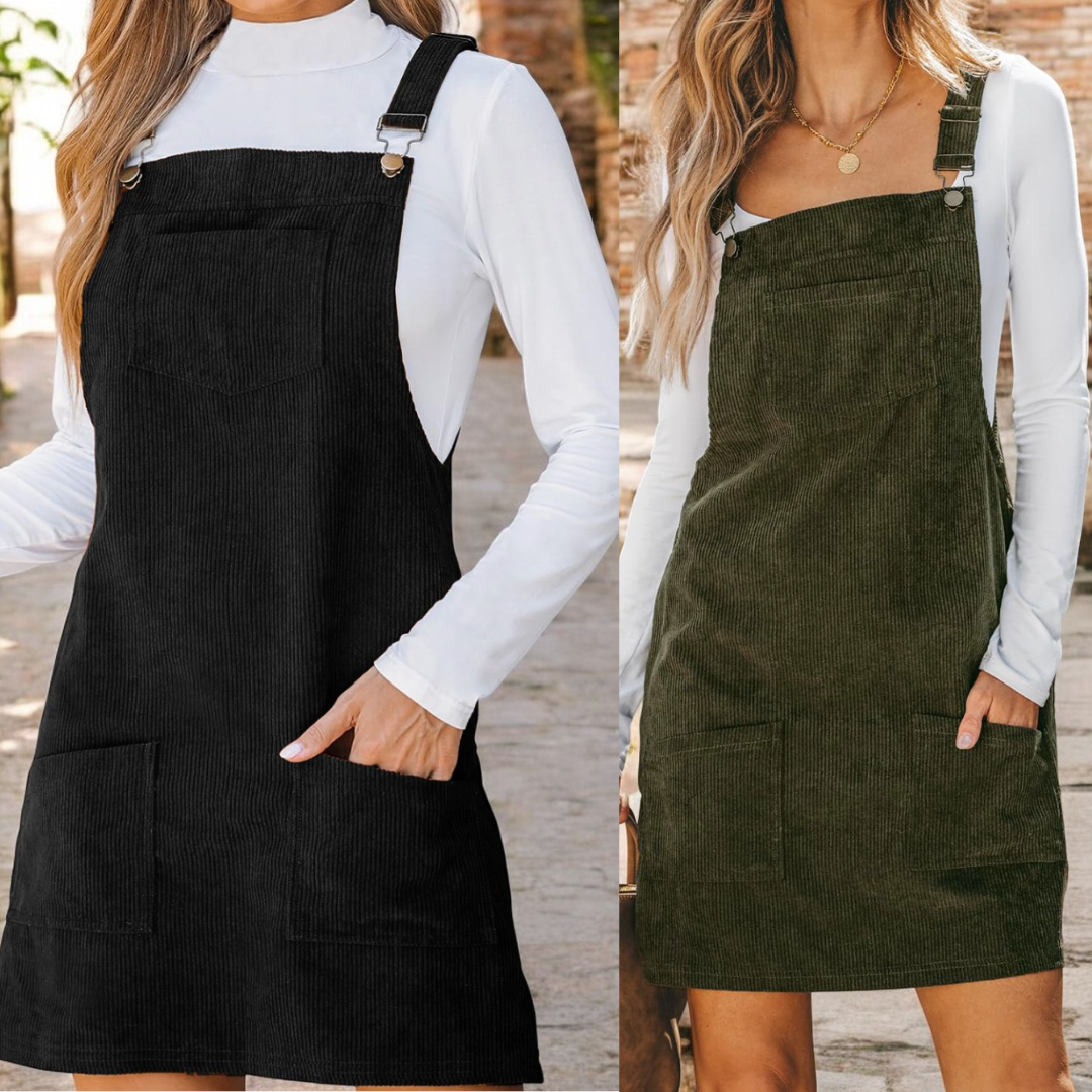 Places TO Go, Corduroy Overall Dress