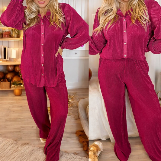 Looking Forward, Long Sleeve Plus Size Lounge Set