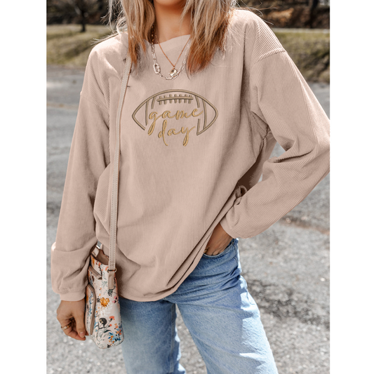 Tailgate Ready, Corded Game Day Pullover