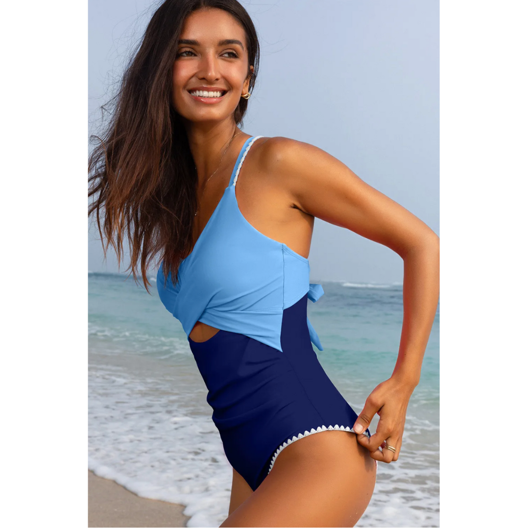 Boldly You, Colorblock One Piece Tummy Control Swimsuit